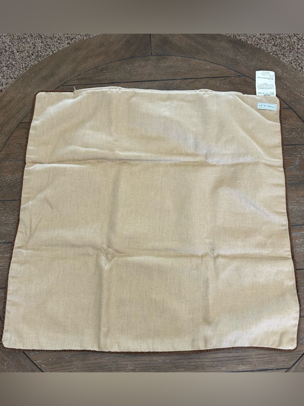 VTG Ethan Allen Tartan Plaid Wool Cotton Euro Sham Set of 2  25x25 Made in USA - Picture 3 of 11